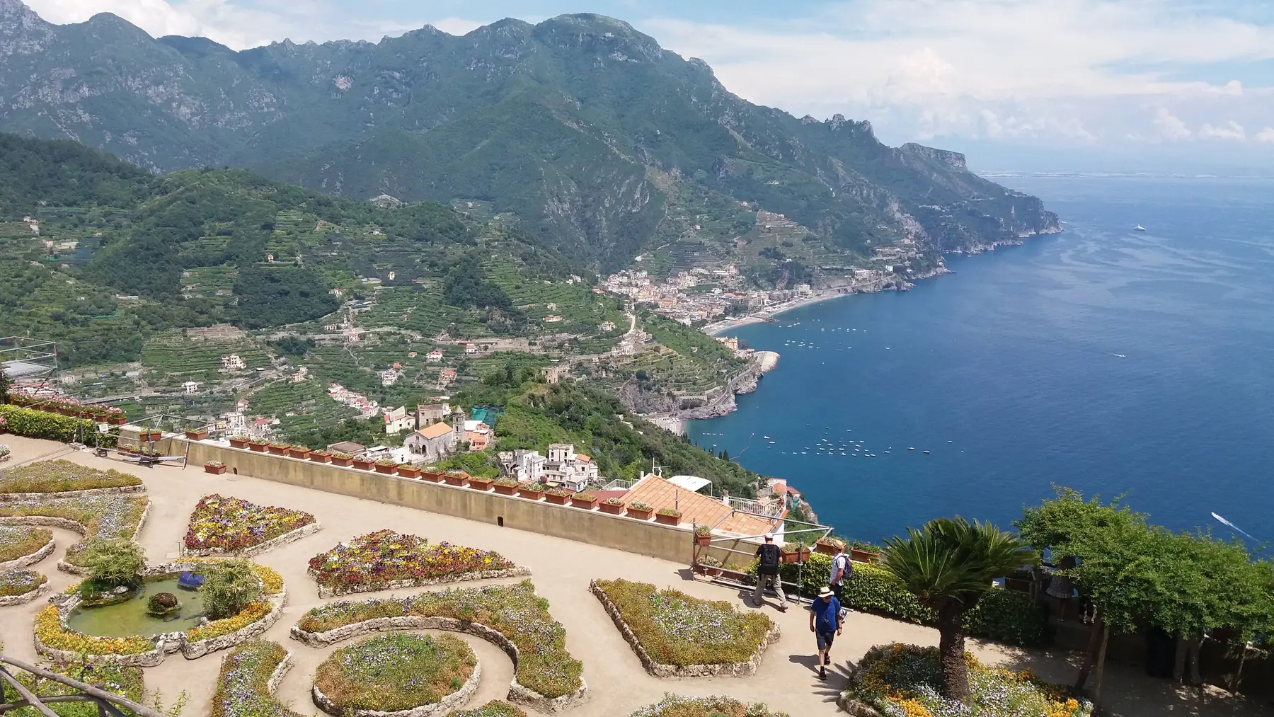 The Amalfi Coast seen from the terrace of Villa Rufolo, Ravello